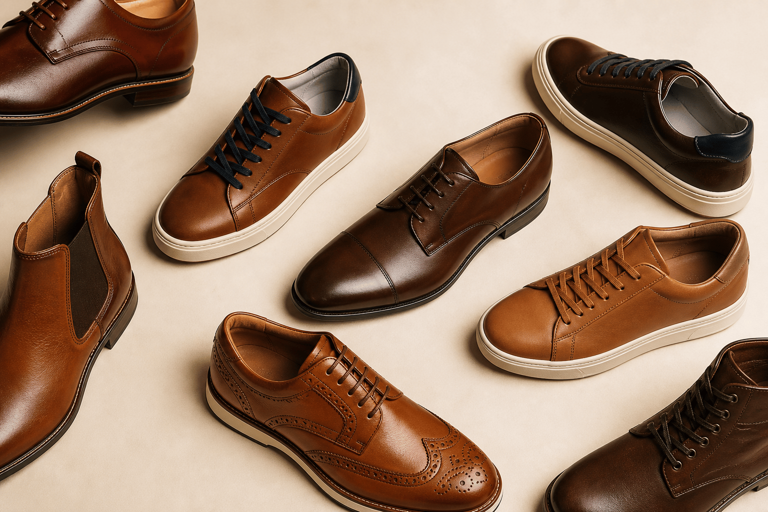 Premium leather footwear collection for international brand sourcing