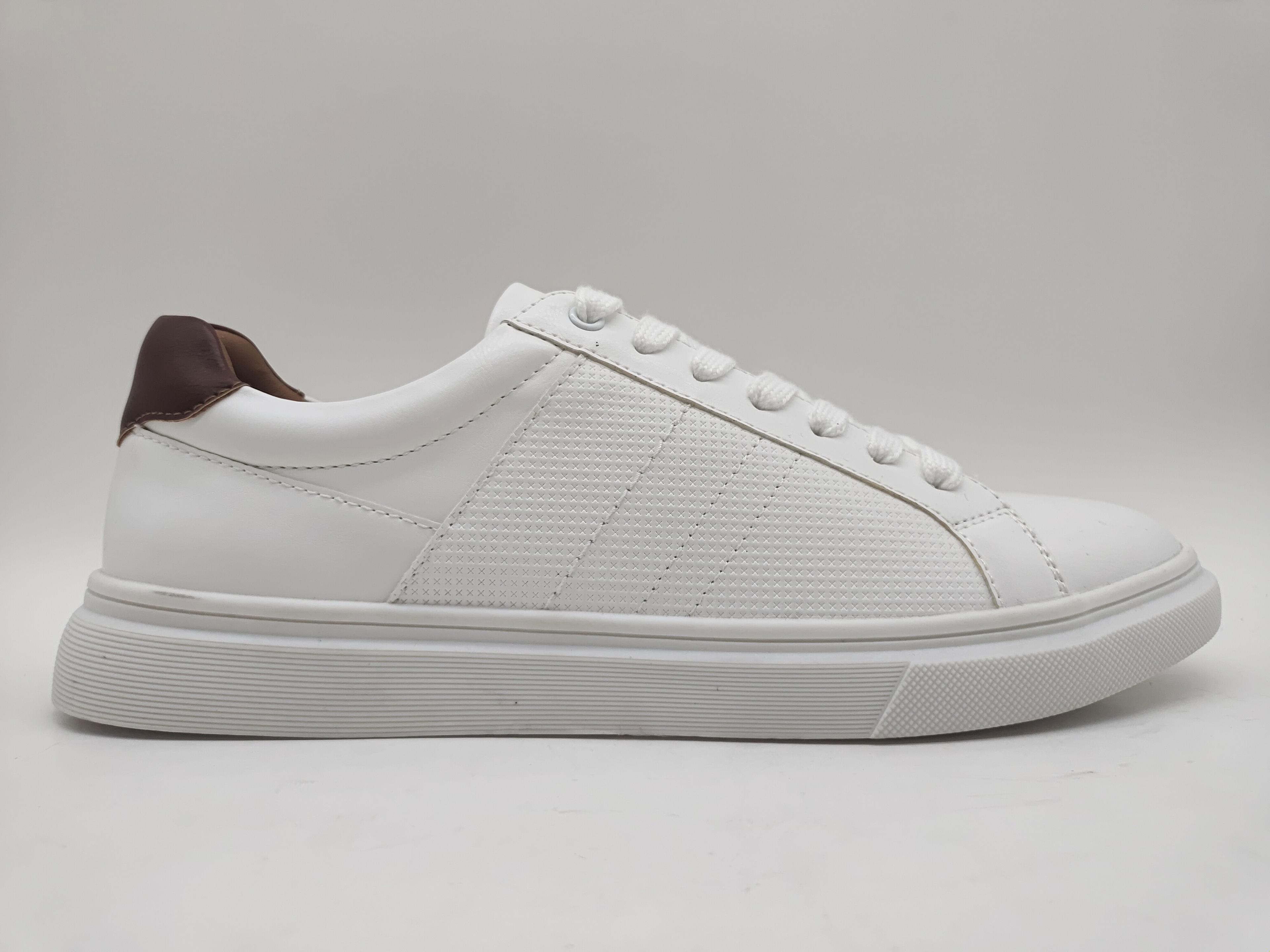 White Lifestyle Sneaker — men's casual footwear