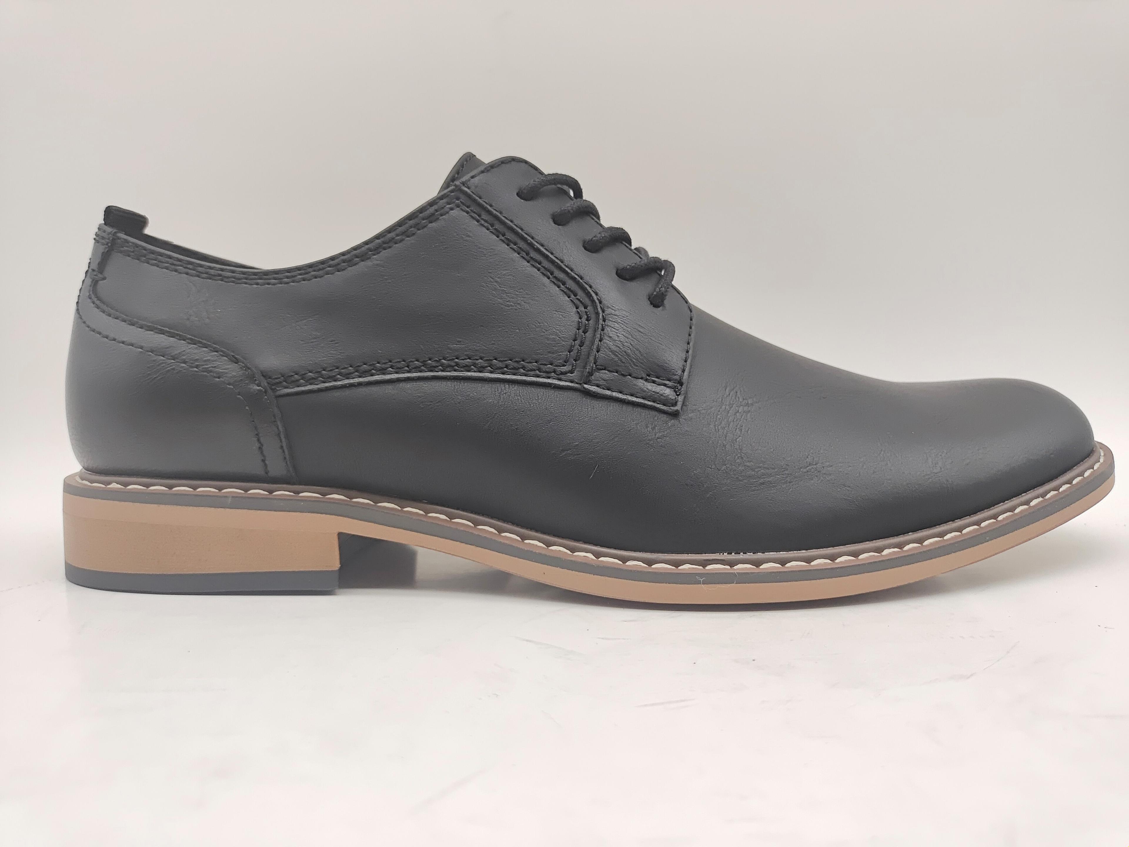 Black Derby Contrast Sole — men's formal dress footwear