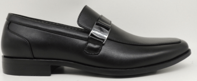 Black Apron Toe Loafer — men's formal dress footwear