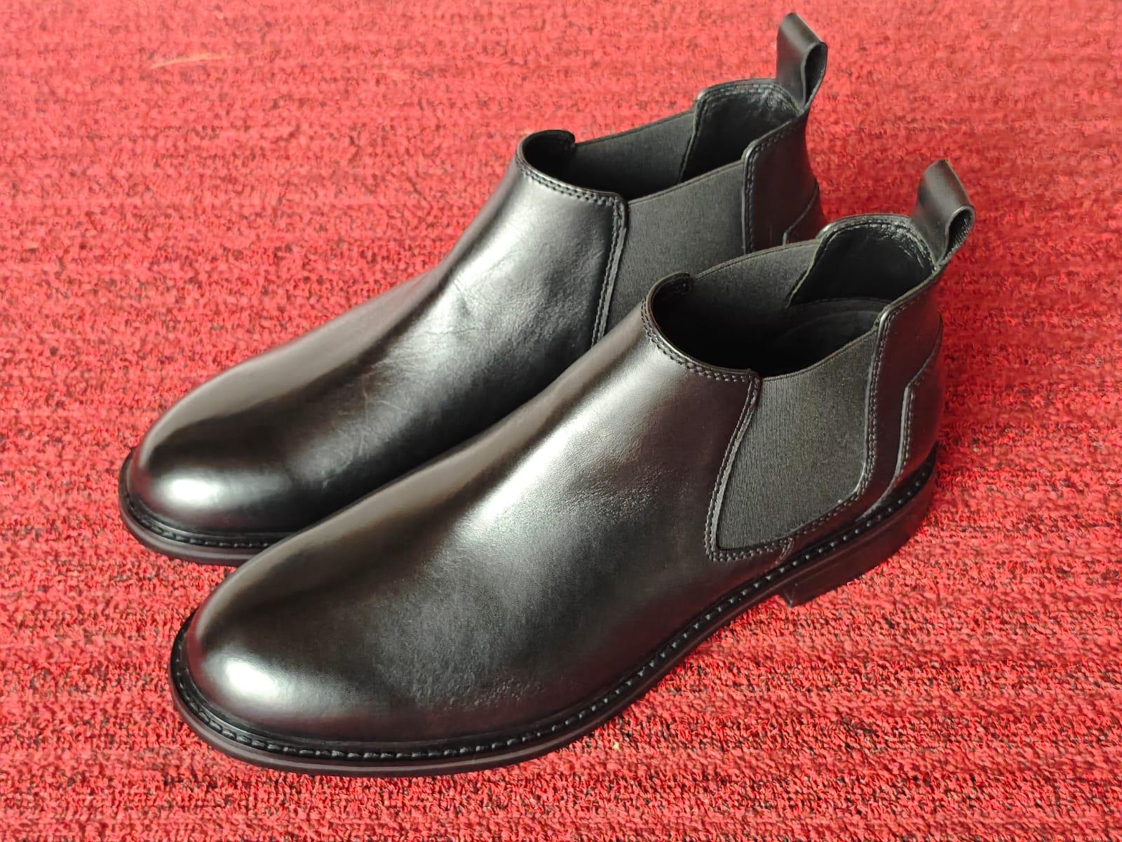 Black Chelsea Boot — men's formal dress footwear