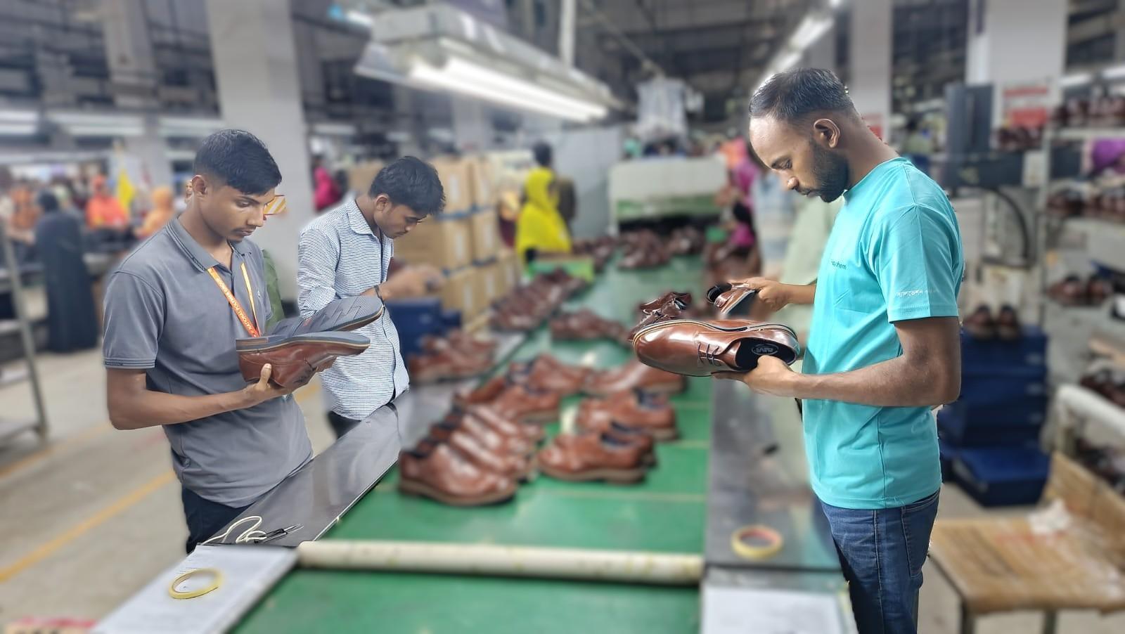 Footwear production floor coordination